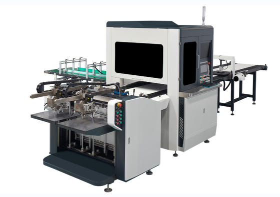 Bi-Channel Intelligent Full Automatic Rigid Box Glueing Machine untuk pembuatan hard cover