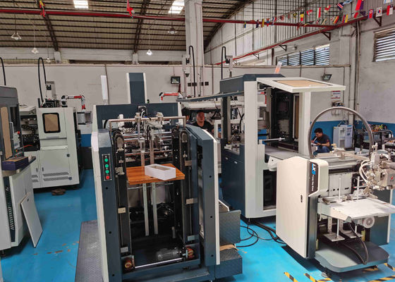 Mesin Pembuat Kotak Sepatu Kaku 12mm 100mm Positioning Untuk Kotak Pembungkus