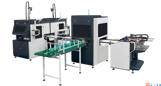 Smart Full Automatic Rigid Box Making Machine Untuk Mesin Pembuat Kotak Potongan Botol Mewah
