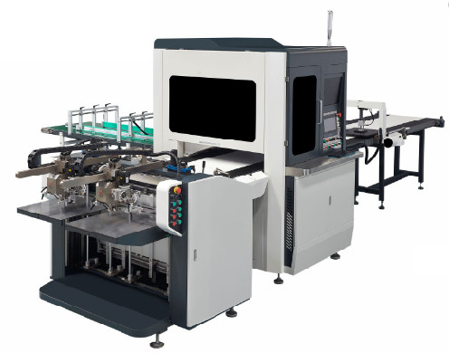 Otomatis Dual-Channel High Speed dan High Precision Rigid Box Vision Positioning Machine