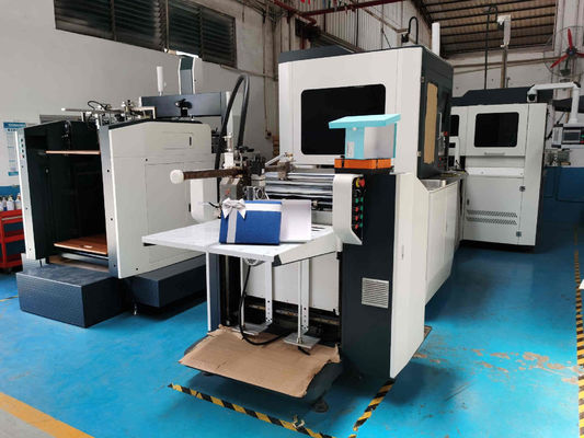 Mesin Pembuat Kotak Lilin Persegi Kaku 80gsm 300gsm Box Manufacturing Machine