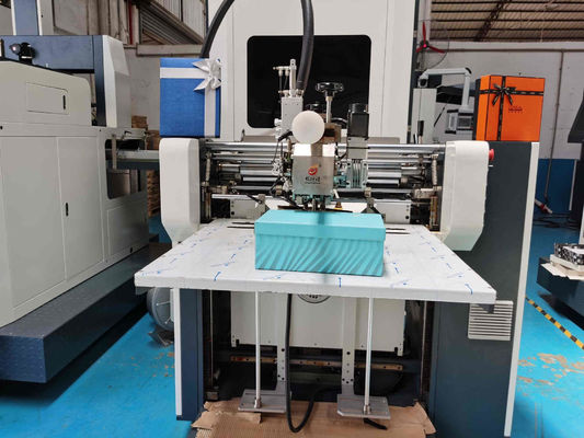 Mesin Pembuat Kotak Lilin Persegi Kaku 80gsm 300gsm Box Manufacturing Machine