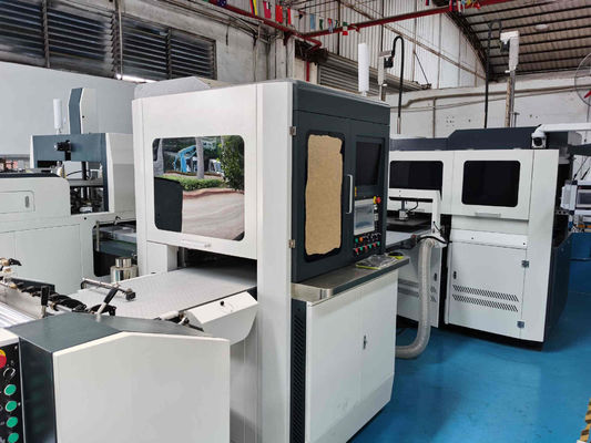 Wedding Candy Gift Rigid Automatic Box Manufacturing Machine 300gsm Dengan Visual Positioning