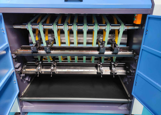 8 Slot Mesin Grooving Kotak Kaku Dengan Kecepatan 35 meter Per Menit Untuk Grooving Lembar