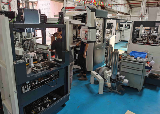 Mesin Pembuat Kotak Kemasan Anggur Kaku yang cerdas 40pcs / Min Kecepatan Tinggi